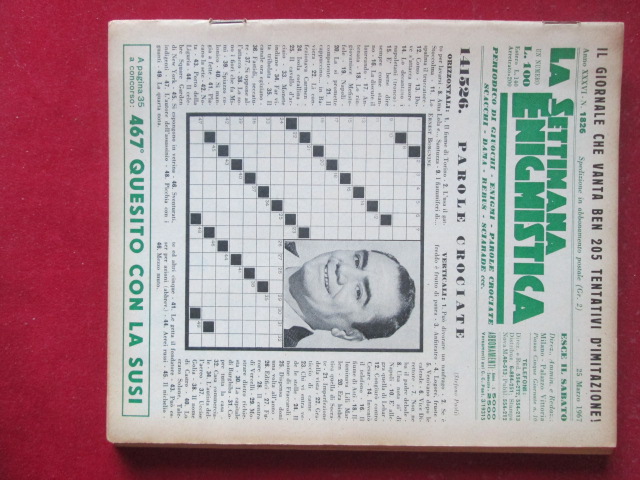 SETTIMANA ENIGMISTICA  1826 1967  [H059]2