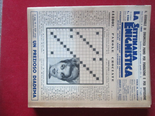SETTIMANA ENIGMISTICA  1843 1967  [H059]1