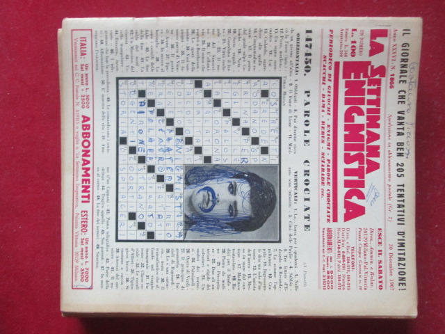 SETTIMANA ENIGMISTICA  1866 1967  [H059]2