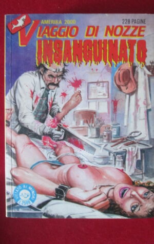 AMERIKA 2000 1 1989 VIAGGIO DI NOZZE INSANGUINATO FUMETTO EROTICO EDIFUMETTO [SIT10]