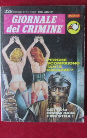 GIORNALE DEL CRIMINE 1 1989 FUMETTO EROTICO EDIPERIODICI [SIT9]