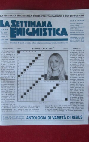 SETTIMANA ENIGMISTICA 4909 2026 - SOPHIE TURNER [MV7]