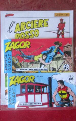 ZAGOR LE STRISCE RISTAMPA ANASTATICA USCITA 61 + FASCICOLO  [MV7]