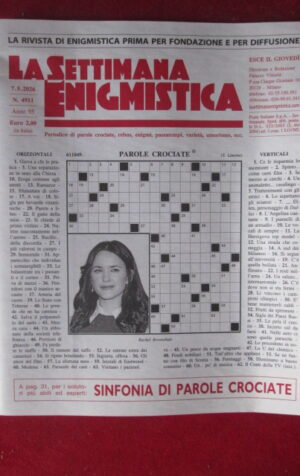 SETTIMANA ENIGMISTICA 4911 2026 - RACHEL BROSNAHAN [MV3]