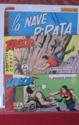 ZAGOR LE STRISCE RISTAMPA ANASTATICA USCITA 65 + FASCICOLO  [MV3]