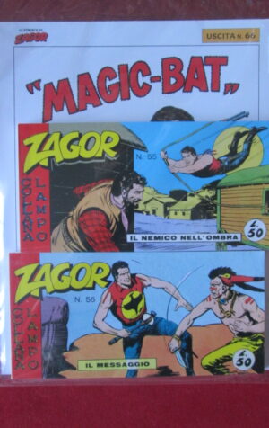 ZAGOR LE STRISCE RISTAMPA ANASTATICA USCITA 66 + FASCICOLO  [MV3]