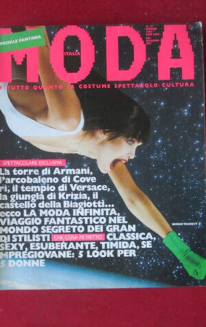 MODA Italia 17 1985 BERNIE MAROVT Speciale Fantasia Armani Versace Krizia [AS4]