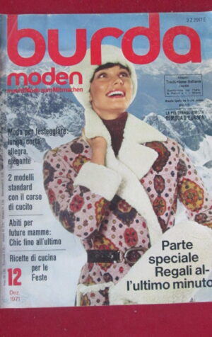 BURDA MODEN 12 1971 + CARTAMODELLI   [TR2]